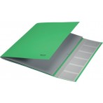 Ordnungsmappe Recycle, DIN A4, 6 Fächer, grün, aus 430 g/qm Karton,