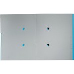 Ordnungsmappe Recycle, DIN A4, 12 Fächer, blau, aus 430 g/qm Karton,