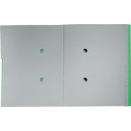 Ordnungsmappe Recycle, DIN A4, 12 Fächer, grün, aus 430 g/qm Karton,