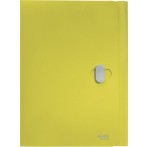 Dokumentenmappe Recycle, DIN A4, PP, gelb, 3 Klappen, für ca. 150 Blatt