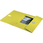 Dokumentenmappe Recycle, DIN A4, PP, gelb, 3 Klappen, für ca. 150 Blatt