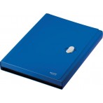 Projektmappe Recycle, DIN A4, PP, blau 5 Fächer, für ca. 250 Blatt (80g/qm),