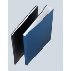 Buchbindemappe Hardcover A4 14mm Leinenüberzug matt blau