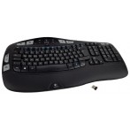 Logitech Tastatur K350, schwarz, Kabellos Ergonomisch, Business
