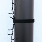 Doppelseitige Klettbandrolle, 25m x 16mm, schwarz, Klettkabel-
