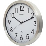 Uhr MAULmove 40RC Funkuhr Wanuhr Aluminium Rahmen Ø 40cm