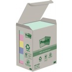 Post-it Notes Recycling Mini Tower Pastell 38x51mm, 100 Blatt/Block