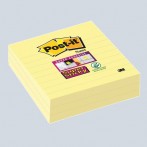 Post-it Super Sticky, 101x101 mm liniert, gelb
