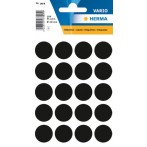 Etikett 19mm Farbpunkt schwarz 100 Etiketten pro Packung