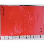 Pultordner 24tlg. A-Z mit Color- Einband, aus Hartpappe rot,
