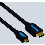 High Speed HDMI/Micro HDMI-Kabel, mit Ethernet, 2,0m, 4K 3 D FullHD