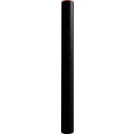 Versandhülse schwarz, 580 x 60 mm rote Kunststoffverschlussdeckel