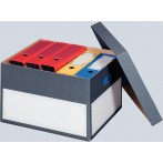 Archivbox mit seperatem Deckel grau Innenmaß: 414x331x266