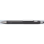 Kugelschreiber Epsilon mit Visco- Glide-Technologie, schwarz/cyan.