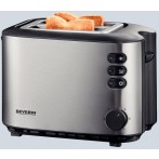 Automatik-Toaster AT 2514 Edelstahl gebürstet schwarz, int. Brötchenauf-