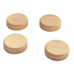 Holz-Magnet, rund, Ø33x9 mm, Haftkraft 10 Blatt (A4, 80g/qm)
