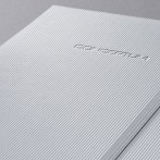 Notizbuch Conceptum, 80g, Hardcover light grey, liniert, Stiftschlaufe