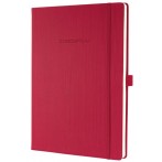 Notizbuch Conceptum, 80g, Hardcover rot, liniert, Stiftschlaufe