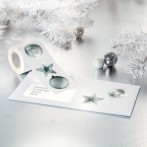 Weihnachts-Sticker auf Rolle Christmas Wishes, 45x50mm