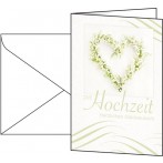 Motiv-Karten inkl. weiße Umschläge. Hochzeit, Glanzkarton,