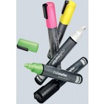 GLasboardmarker 2-3 mm Rundspitze, grün, abwischbar,Etui mit 5 Stifte