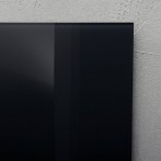 Glas-Magnetboard Artverum, schwarz inkl. extra-starker SuperDym-Magnete