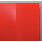 Glas-Magnetboard Artverum, rot inkl. extra starker SuperDym-Magnete,