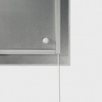 Glas-Magnetboard Artverum, Schiefer- Stone, LED-light, inkl. starker Magnete,