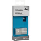 SuperDym-Magnet 20x20x20mm silber vernickelt, stark, hält bis zu 25 BL.