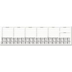 Papier-Schreibunterlage Squared 80g kariert, weiß/grau, 595 x 410 mm