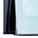Wandprospekthalter glasklar Acryl 1 Fach A5 inkl. Schrauben u. Dübeln