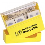 Pflasterspender gelb, Pflaster detectable gefüllt aus ABS-Kunststoff.