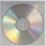 CD/DVD Klarsichttasche mit Klappe transparent