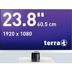 LCD/LED Monitor 2462W silber 23,8" Full-HD-Display, AMVA-Panel