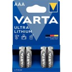 Batterie Lithium Micro AAA 4er Blister Packung