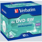 DVD Rohling -RW, 4,7 GB 4-fach, 10er Spindel
