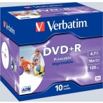 Rohling DVD-R 4,7 GB/120 Min. 16-fach im Jewel case