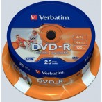 Rohling DVD-R 4,7 GB/120 Min. 16-fach, 25-er Spindel