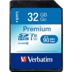 SDHC Speicherkarte, 32 GB, Premium Class 10, U1, UHS-I 45MB/s, 300x