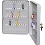 Schlüsselkassette f. 20 Schlüssel lichtgrau, Stahlblech 200x155x60mm
