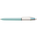 4-Farb-Kugelschreiber Fun 0,4 mm pastellblau/weiß