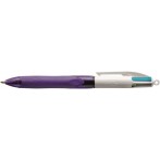 4-Farb-Kugelschreiber Grip Fun 0,4 mm lila/weiß
