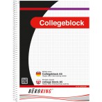 Büroring Collegeblock, A5/80 Blatt, kariert, holzfrei, weiß, 70g/qm