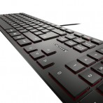 Tastatur Cherry KC 6000 Slim deutsch schwarz, Kabelgebunden