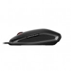 Mouse Gentix 4K, kabelgebunden, USB schwarz, 6 Tasten, Seiten aus Gummi