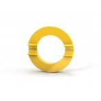 Mega Magnete Crircle XL gelb, Ø 80 mm mit Halter