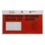 UNIPACK Begleitpapiertasche DIN Lang, mit Druck, Lieferschein/Rechnung