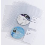 CD-Hülle f. 4 CDs transparent für Ringbuch 5278 - 10 Hüllen