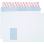 Briefumschlag hochweiss mit grauem Innendruck, C4, 120 g, Haftklebung,