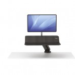 Lotus RT Sitz-Steh Workstation, für 1 Monitor, schwarz, mit Klemme